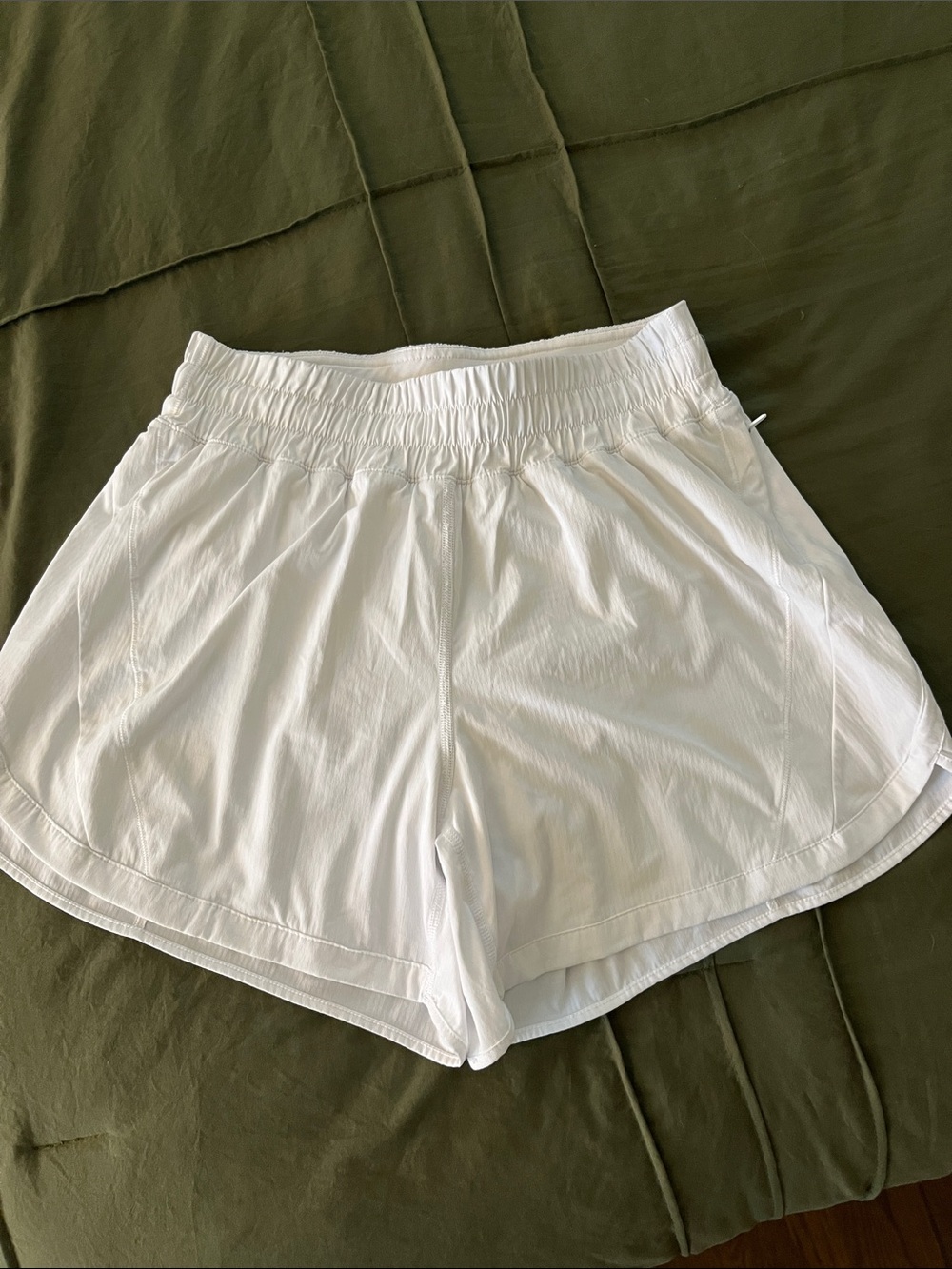 lululemon athletica track that White Women's Running Shorts HR 4” inseam